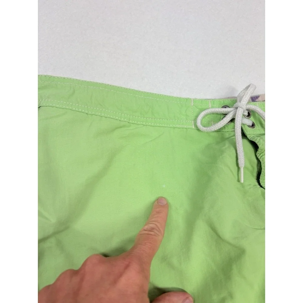 Polo Ralph Lauren‎ Mens Swim Trunks Adult Large Lime Green Mesh Lined Vintage